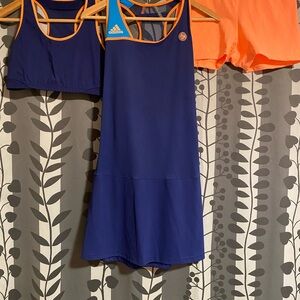 Adidas Blue and Orange Athletic Dress Set